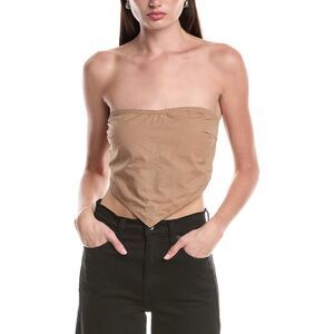 Afrm Womens  Pandora The Scarf Top, Brown